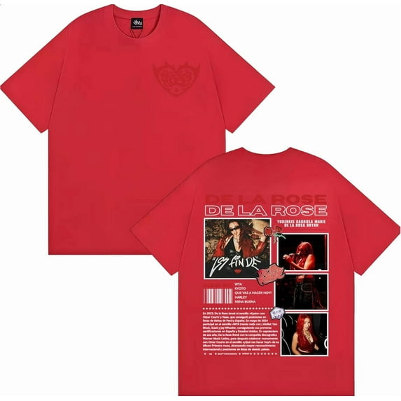 Singer Dela Rose Album Tour 2025 Merch T Shirts Harajuku Fashion Trending Street T-shirt Men Women Casual O-Neck Comfort T Shirt