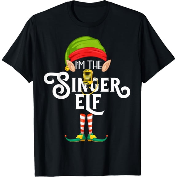 Singer Elf Family Matching Christmas T-Shirt
