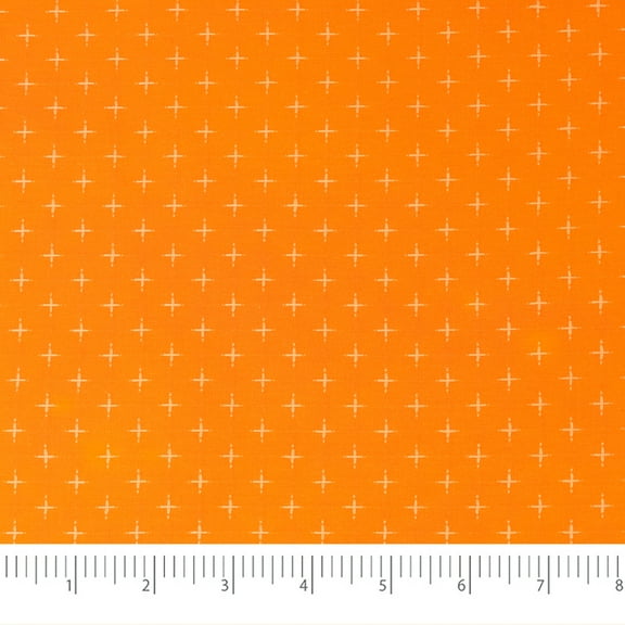 Singer Fabric, 100% Cotton, Sewing & Crafting, 44" Wide, Embroidery Fabric, Orange, Cut by Yard