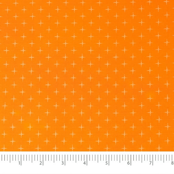 Singer Fabric, 100% Cotton, Sewing & Crafting, 44" Wide, Embroidery Fabric, Orange, Cut by Yard
