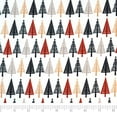 thumbnail image 1 of Singer Fabrics, 100% Cotton, Christmas Collection, Quilting Sewing Fabric, Modern Scandinavian Christmas Trees, Cut by Yard, 1 of 6