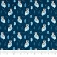 thumbnail image 1 of Singer Fabrics, 100% Cotton, Craft Quilting, 44" x 8 yards cut, Modern Scandinavian Christmas Owl Navy, Precut Fabric, 1 of 2