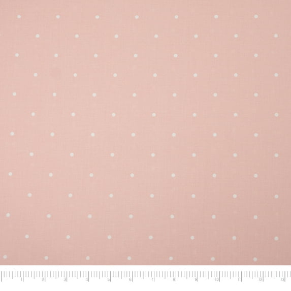 Singer Fabrics, 100% Cotton Print, Craft Quilting, 44 Inch, Pink dots, 3 Yard Precut