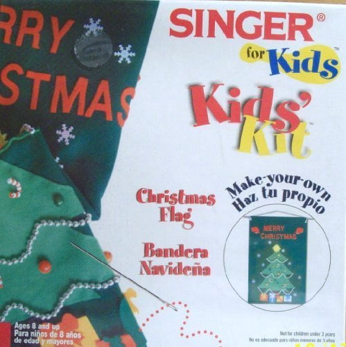 singer for kids, kids' kit: christmas flag by singer sewing