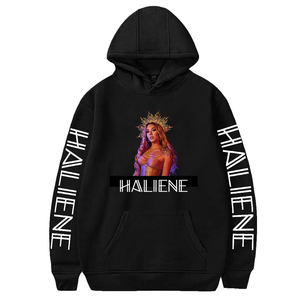 Singer Haliene Merch Hoodie Men/Women Harajuku Streetwear Graphic Long ...