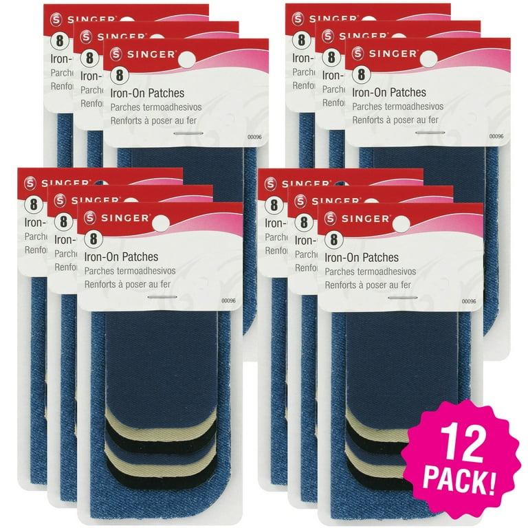 Singer Iron-On Patches, 8 count