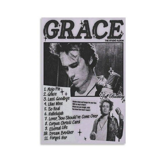 Singer Jeff Buckley Poster (9) Wall Art Picture Painting Poster Canvas Print Posters Artworks Bedroom Living Room Decor 24x36inch(60x90cm)