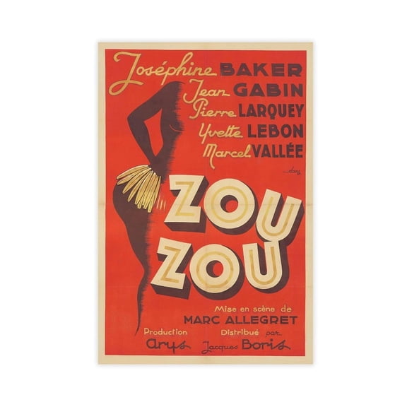 Singer Josephine Baker 70s Retro Poster Room Decoration Posters