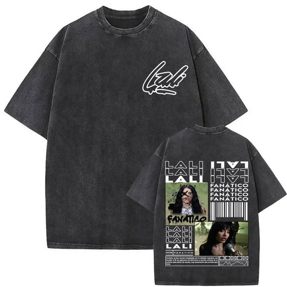 Singer Lali Esposito Asesina Album Tour 2025 Graphic T-shirt Men Women Clothing Fashion Vintage Washed Tee Shirt Comfort T Shirt