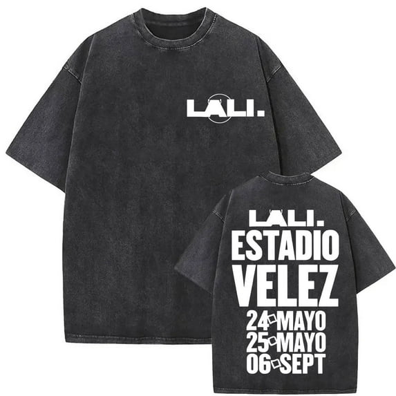 Singer Lali Esposito Asesina Album Tour 2025 Graphic T-shirt Men Women Clothing Fashion Vintage Washed Tee Shirt Comfort T Shirt