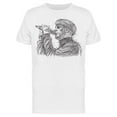 thumbnail image 1 of Singer Man, Sketch T-Shirt Men -Image by Shutterstock, Male XX-Large, 1 of 2