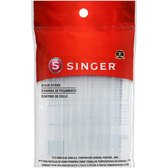 Singer Mini Glue Sticks-5/16"X4" 20/Pkg