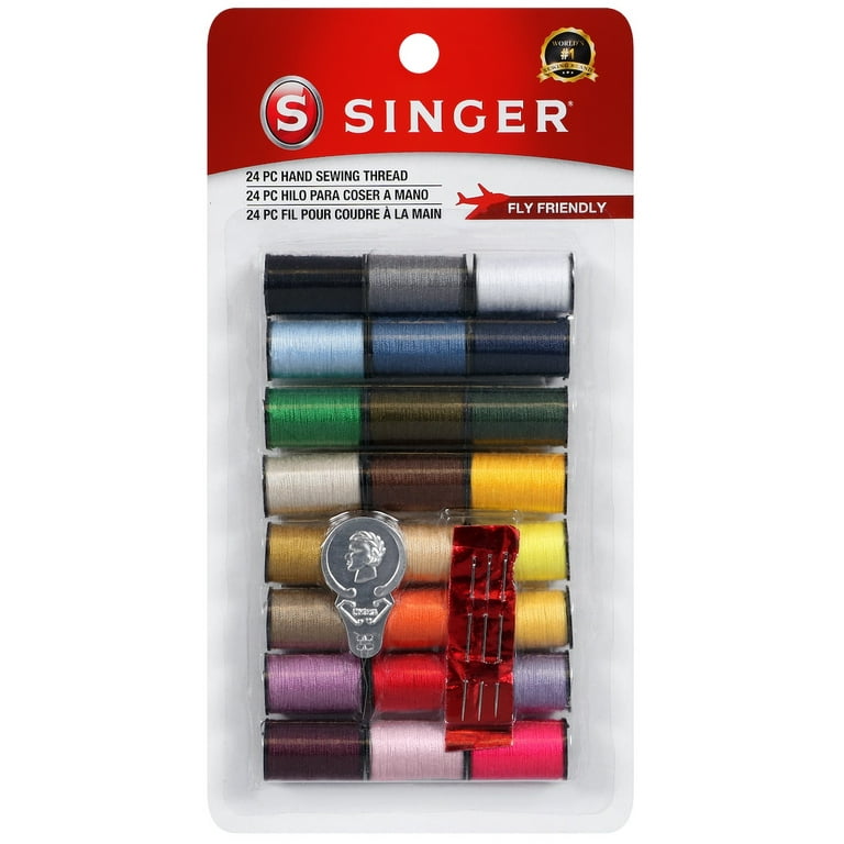 Singer Thread Spools with Threader, 24 Count