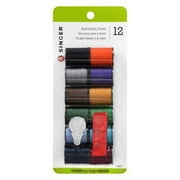 Singer Polyester Thread 25 yd Spools, Dark Shades, 12pk