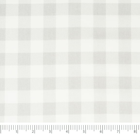 Singer Print Fabric, 100% Premium Cotton, Christmas Grey Plaid, 3 Yards