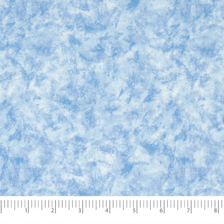 Singer Print Fabric, 100% Premium Cotton, Christmas Tone On Tone Blue, 3 Yards