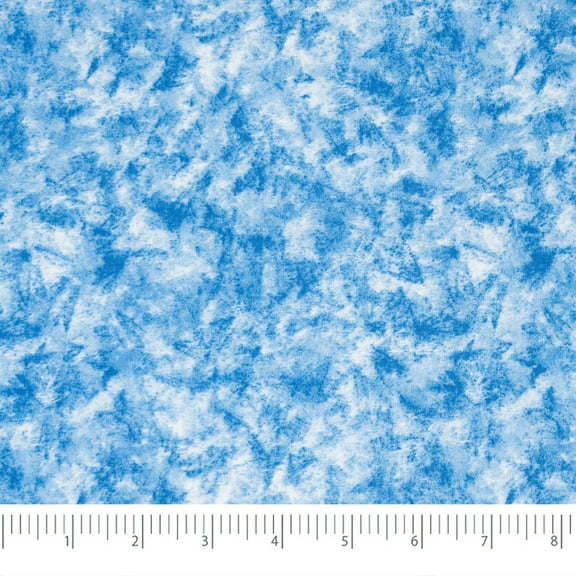 Singer Print Fabric, 100% Premium Cotton, Christmas Tone On Tone Steel Blue, 3 Yards