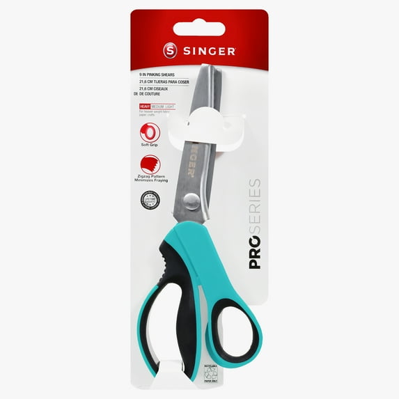 SINGER ProSeries 9-Inch Pinking Shears, Heavy-Duty Stainless Steel Zigzag Fabric Scissors