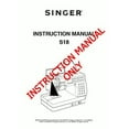 thumbnail image 1 of Singer S18 Sewing Machine/Embroidery/Serger Owners Manual Reprint, 1 of 1