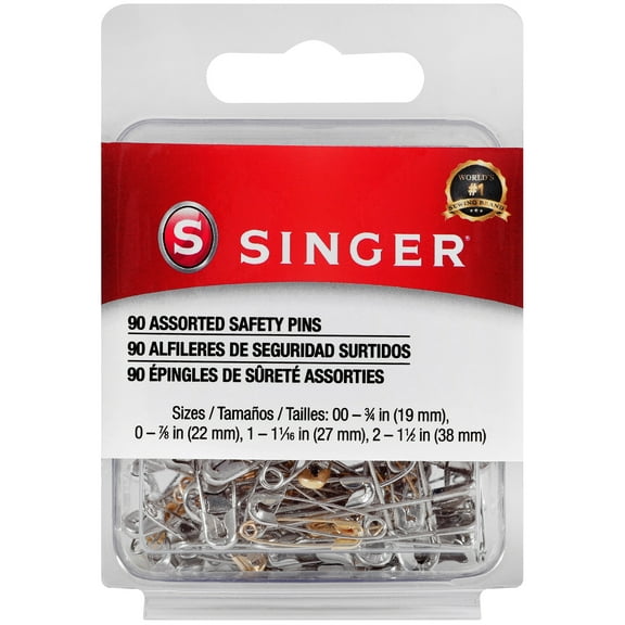 Singer Safety Pins-Sizes 00 To 2 90/Pkg