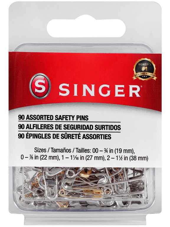 Safety Pins-Sizes 00 To 2 90/Pkg