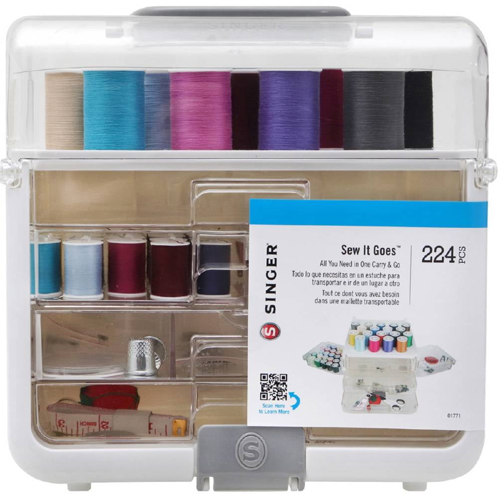 Singer Sew Essentials Sewing Kit and Storage Case 224 Pcs