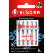 Singer Singer Embroidery Machine Needles 5/Pkg-Size 90