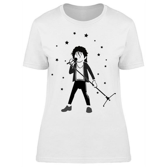 Singer Sings On The Stage T-Shirt Women -Image by Shutterstock, Female x-Large