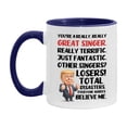 thumbnail image 1 of Singer Trump Mug, Funny Gift Idea For Singer, 11Oz Or 15Oz Ceramic Coffee Cup, 1 of 9