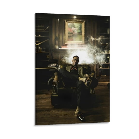 Singer Young Dolph Poster Rapper Hiphop Music Album Cover Canvas Art Poster(5) Wall Art Poster Scroll Canvas Painting Picture Living Room Decor Home 12x18inch(30x45cm)