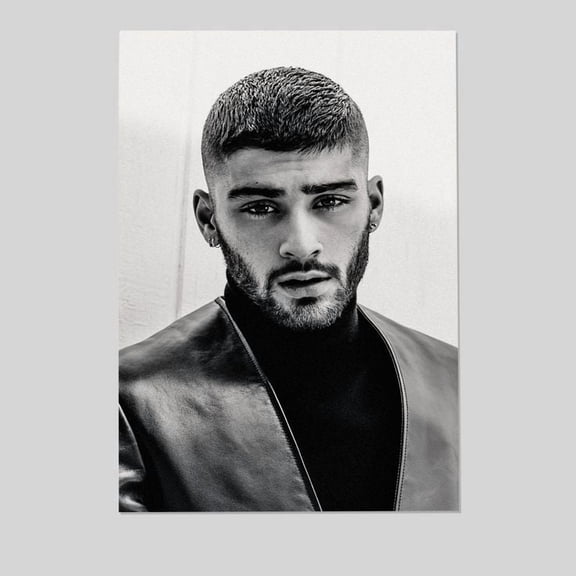 Singer Zayn_malik Black And White Art Posters Office Bedroom Room Aesthetics Size 24''x36'' - Gategoo