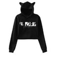 thumbnail image 1 of Singer Zior Park Hoodie Sweatshirts Crop top Printing for Girls Cat Ear Youth Streetwear, 1 of 2