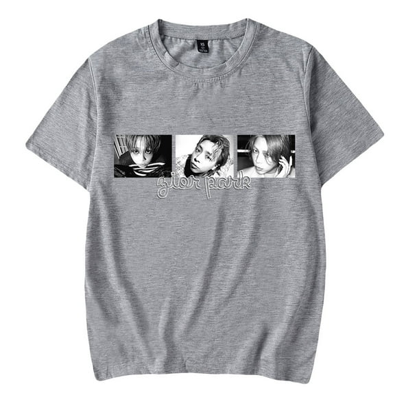 Singer Zior Park Unisex Short Sleeve T-shirts Men Women Streetwear Printing Casual Stylish