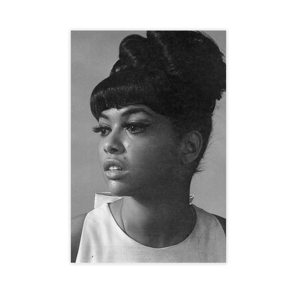 Singer-songwriter Tammi-Terrell Black And White Retro Poster Posters Office Bedroom Room Aesthetics
