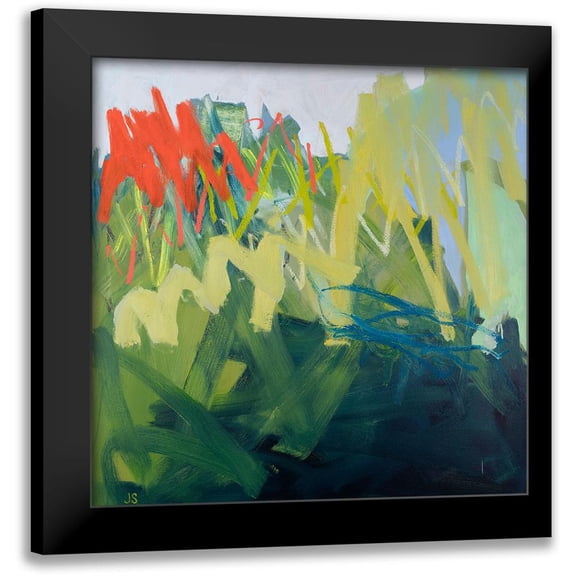 Singerman, Jessica 20x20 Black Modern Framed Museum Art Print Titled - Forces of Nature: Green