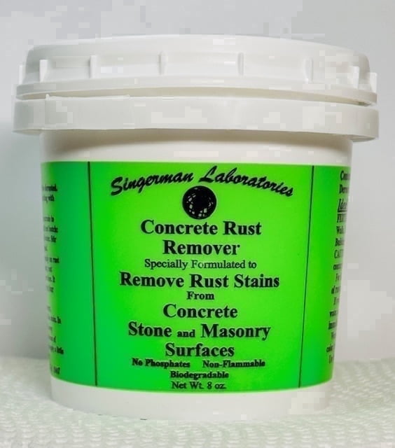 Singerman Laboratories Rust Remover for Concrete - 1 Qt size when mixed with water