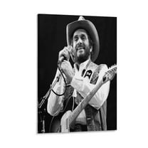 Singers Merle Haggard Poster0 Artworks Canvas Poster Room Aesthetic Wall Art Prints Home Modern Decor Gifts 08x12inch(20x30cm)