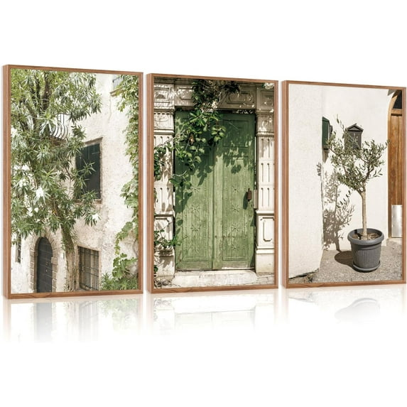 Singg Modern Singg Canvas Wall Art Set, Minimalist Wall Decor, Neutral Pastel Illustration Artwork Vintage Aesthetics Painting, 3 Piece Art Prints for Living Room, Bedroom