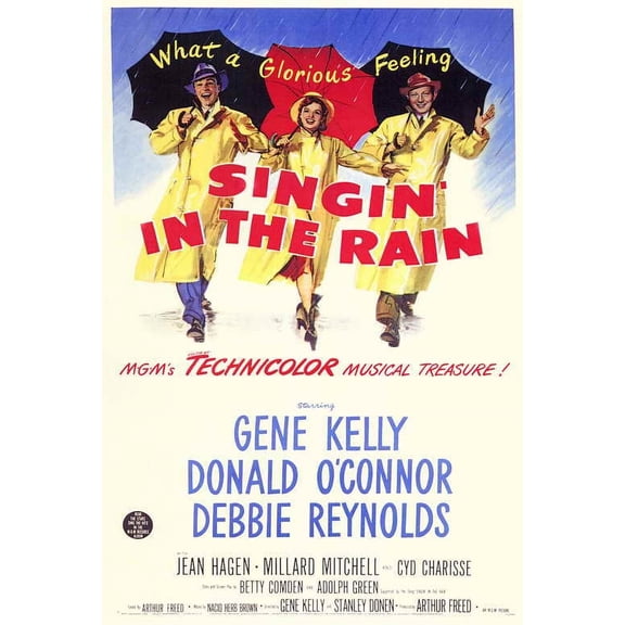 Singin' in the Rain Movie POSTER 27" x 40" Style B