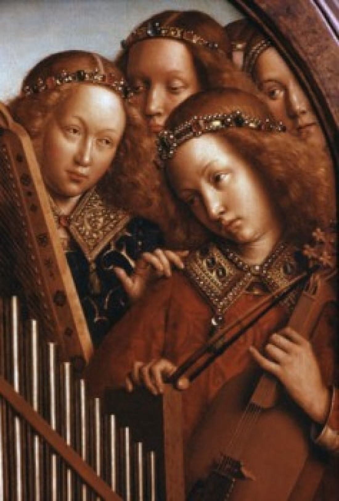 Singing Angels - Ghent Altarpiece c1432 Jan van Eyck (ca1390-1441 Netherlandish) Oil On Wood Panel Cathedral of St Bavo Ghent Belgium Canvas Art - Jan van Eyck (24 x 36)