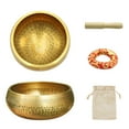thumbnail image 1 of Singing Bowl under $5! Xqxayjr Tibetan Singing Bowl Set with Cushion & Mallet, Handcrafted Sound Bowl for Yoga, Meditation, Chakra Healing, Stress Relief, Mindfulness Practice, 1 of 7