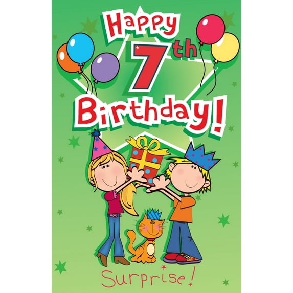 Singing Card- Happy 7th Birthday