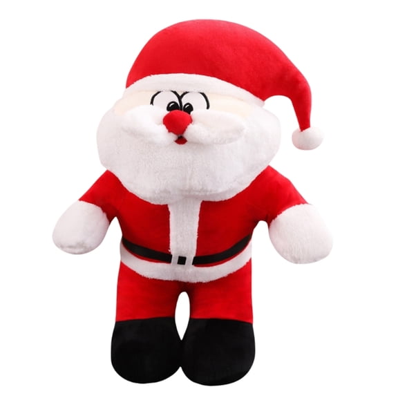 Singing Christmas Santa Doll with Music Holding Christmas Song Stuffed Toy Singing Santa Plush Doll for Holiday