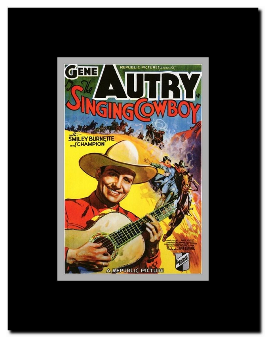 Singing Cowboy Framed Movie Poster