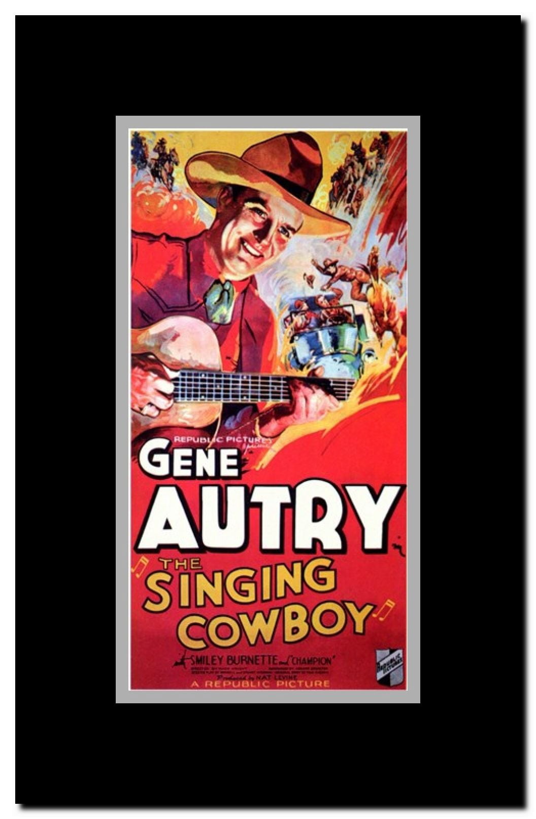 Singing Cowboy Framed Movie Poster