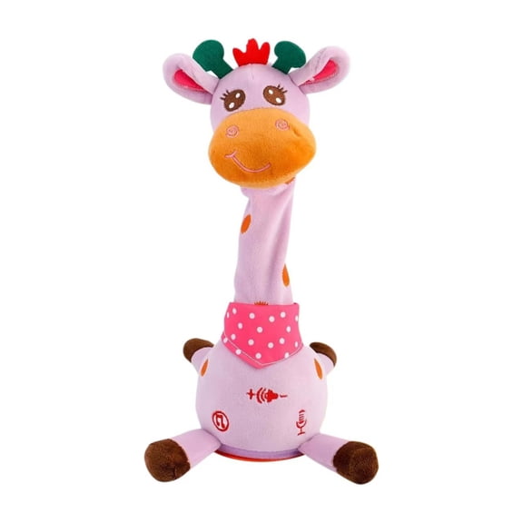 Singing Dancing Giraffe Plush Toy, Swaying Musical Stuffed Animal for Kids
