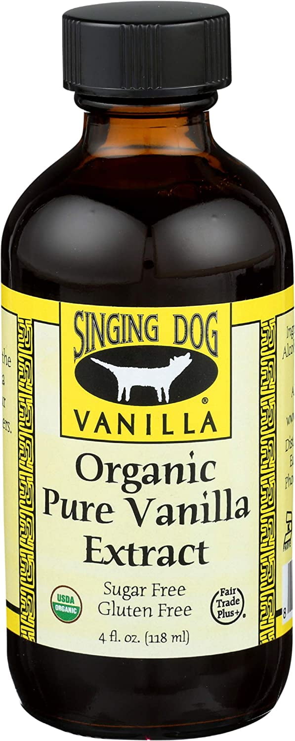 Singing Dog Vanilla Extract, Pure, Organic-4 floz
