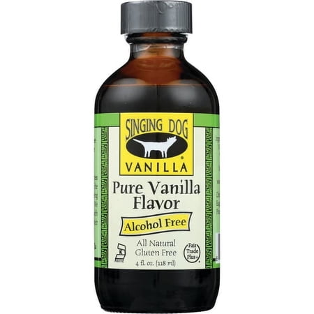 Singing Dog Vanilla Pure Vanilla Flavor - Alcohol Free 4 fl oz Liq