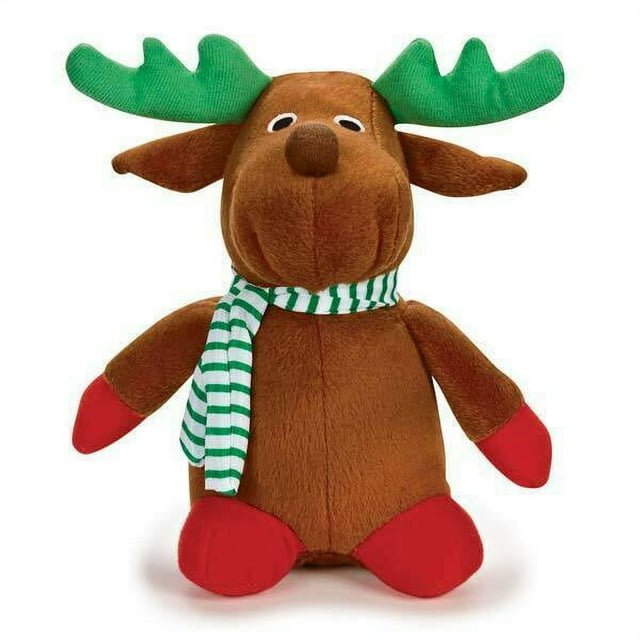 Singing Holiday Stuffed Christmas Reindeer Toy Plays Jingle Bells Xmas 