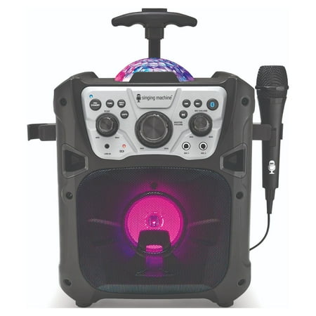Singing Machine Fiesta Go with Multi-colored LED lights, SML640, Black